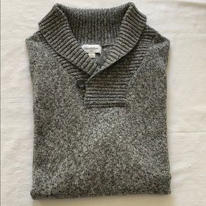 Goodfellow & CO Men’s Fit Shawl Pullover Sweater Charcoal Size Large